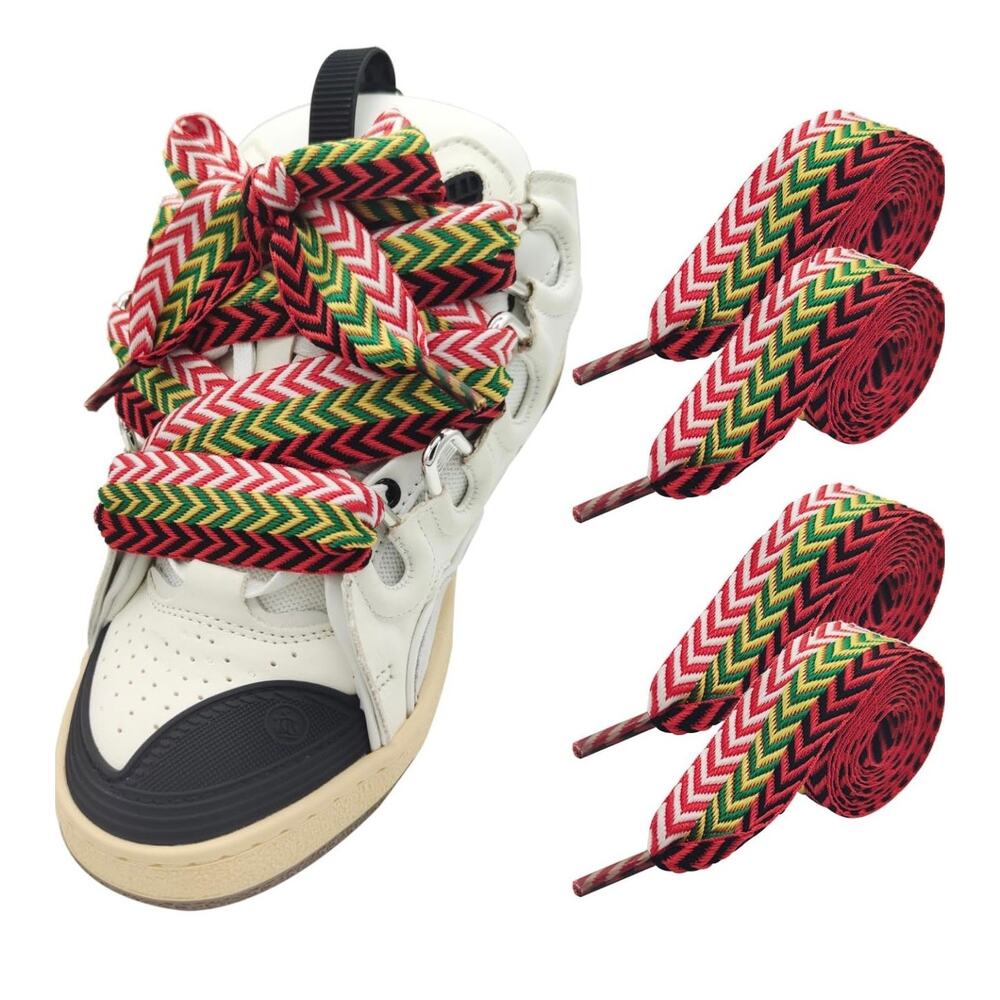 UamGlsob 2 Pair 3/32'(3cm) Thick Original Fat Shoe Laces, Jumbo Chunky Shoelaces